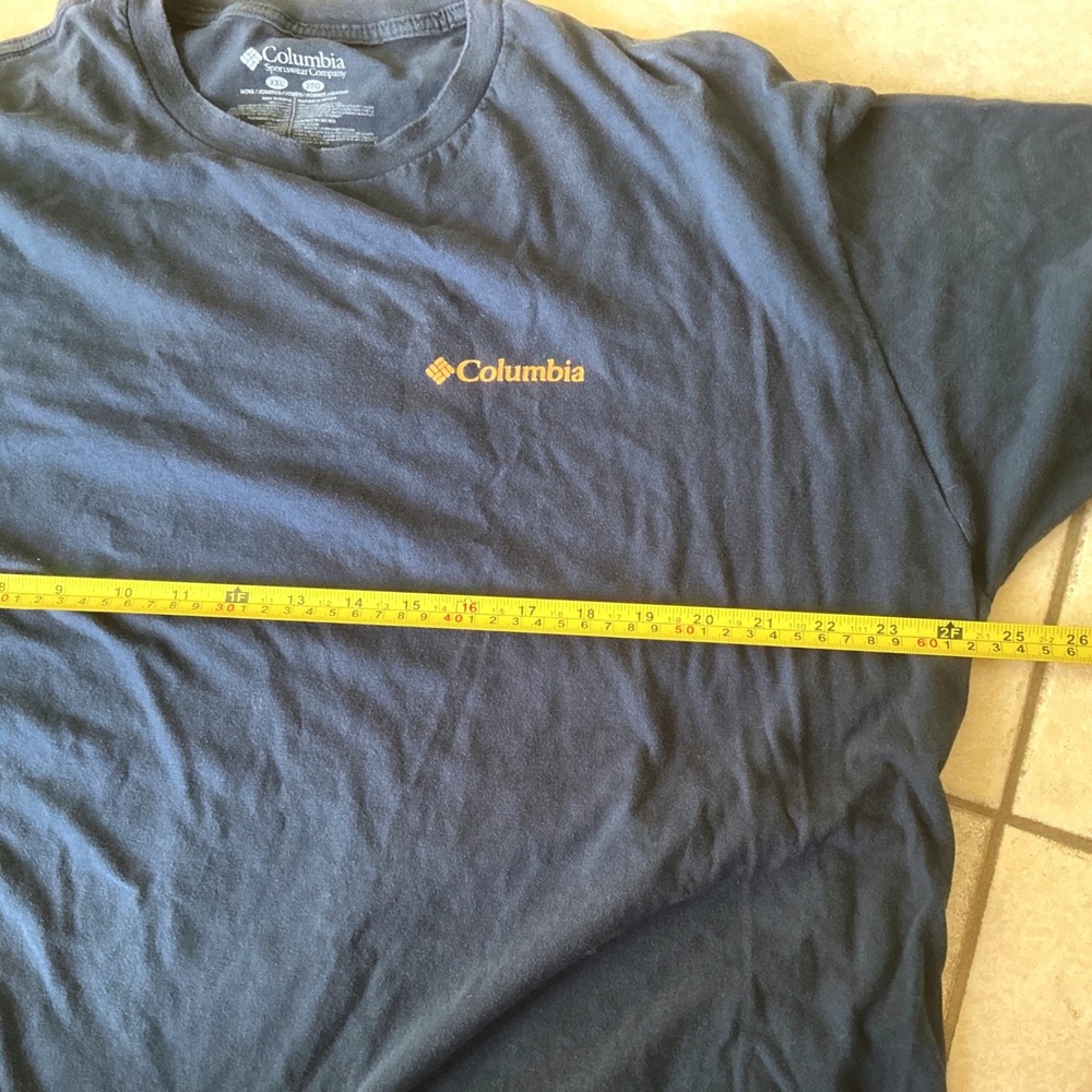 Columbia PFG Florida T-Shirt Mens XXL Navy Blue Excellent Sunshine State Graphic - Picture 4 of 6